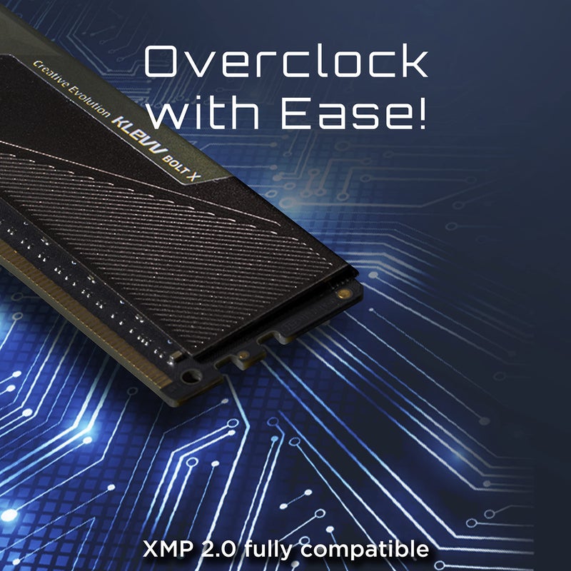 KLEVV Bolt X DDR4 16GB (2x8GB) 3200MHz CL16 1.35V Gaming Desktop Ram Memory SK Hynix Chip XMP 2.0 Ready (KD48GU880-32A160U) - Image 3